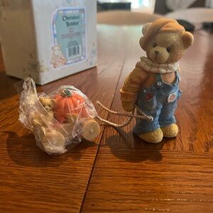 Cherished Teddies Figurine with Pumpkin Wagon. You’re my little pumpkin
